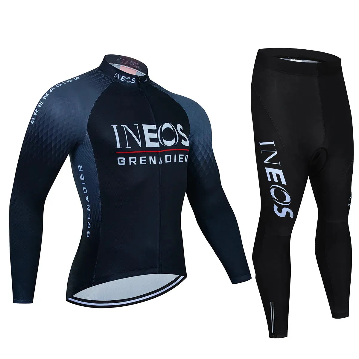 INEOS Autumn Long Set Sports Sets for Men Road Bike Jersey Bib Short Cycling Men's Uniform Man Clothes Bicycles Pro Suit Mens