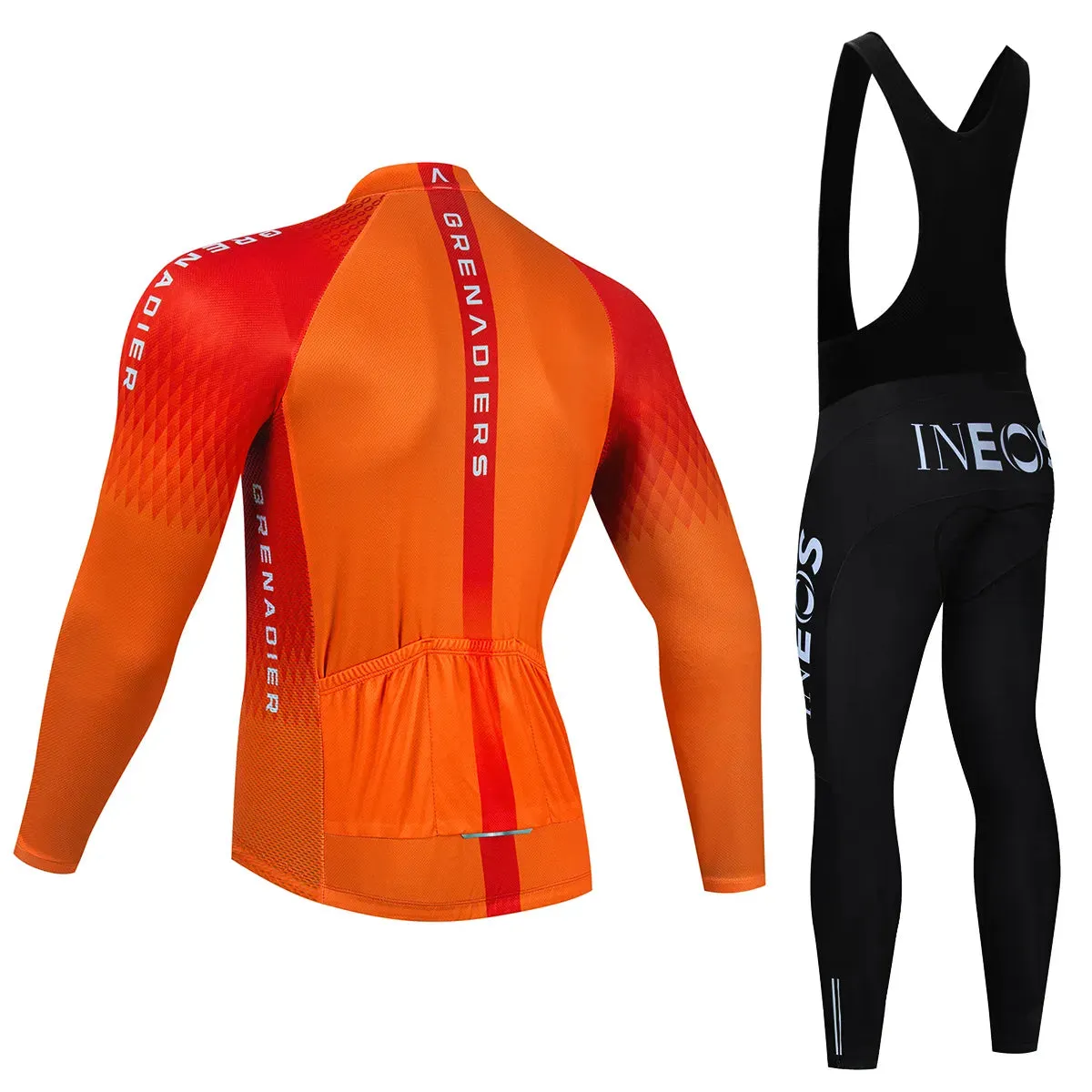 INEOS Autumn Long Set Sports Sets for Men Road Bike Jersey Bib Short Cycling Men's Uniform Man Clothes Bicycles Pro Suit Mens