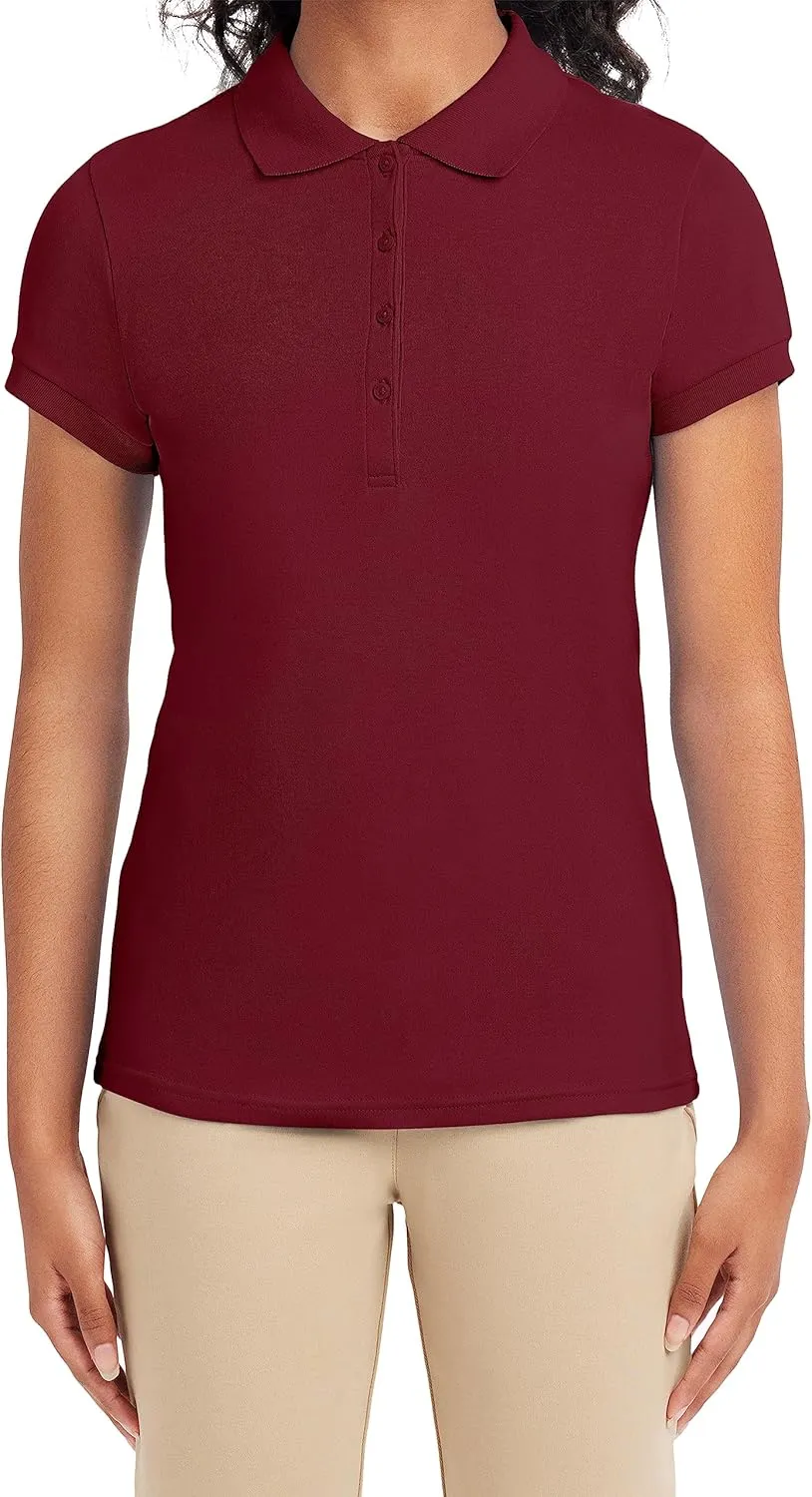 IZOD Junior's Uniform Short Sleeve Interlock Polo