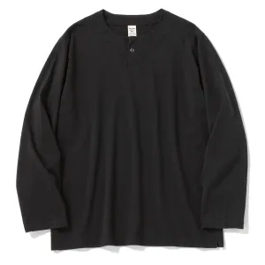 Jackman L/S Henleyneck T-Shirt Black