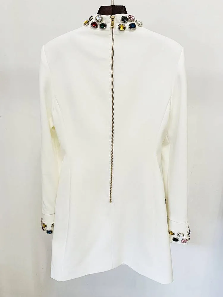 Jana Bead-embroidered Mini Dress