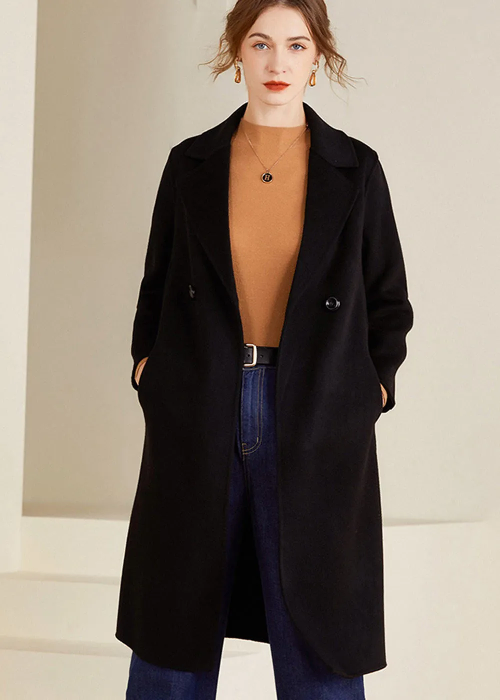 Juliet Two Button Double Face Wool Coat