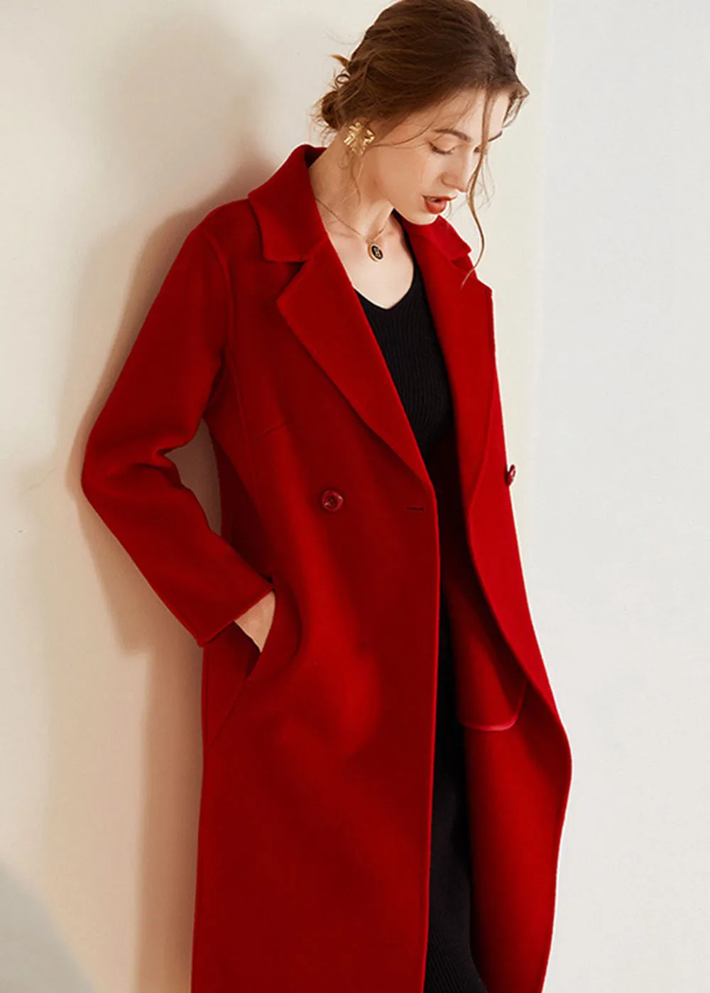 Juliet Two Button Double Face Wool Coat