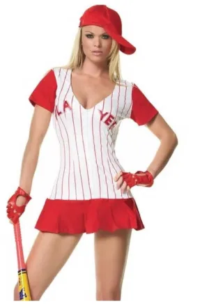 Leg Avenue baseball uniform role play fantasy costume (5-piece, XS)