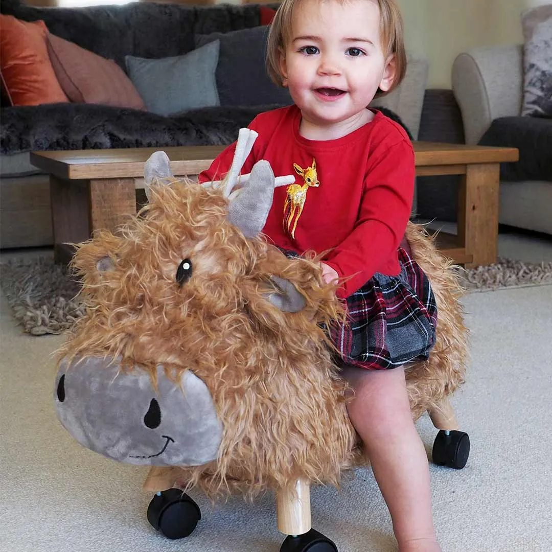 Little Bird Told Me - Ride-On Cow - Hubert (12m )