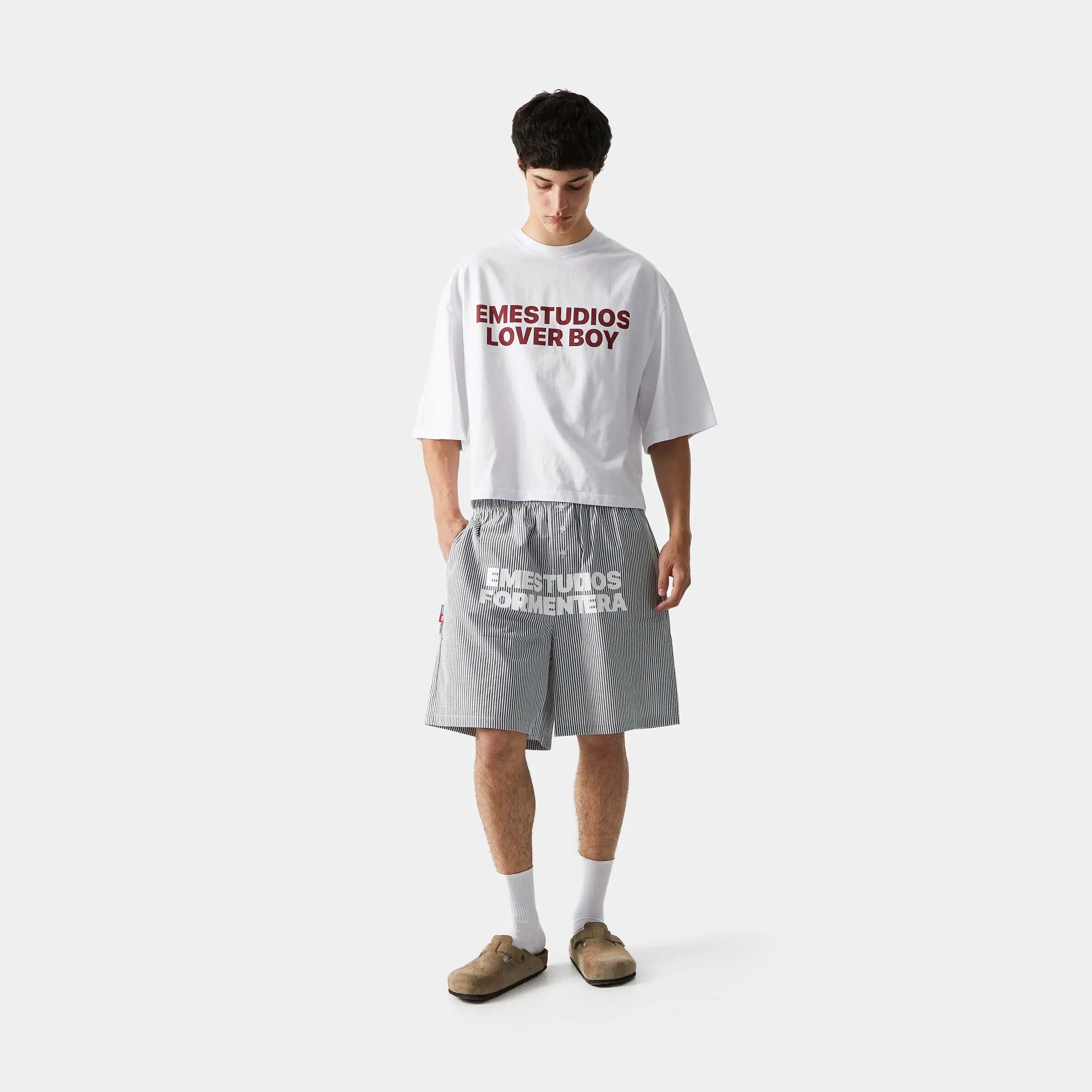 Lover Boy Pearl Cropped Boxy Tee
