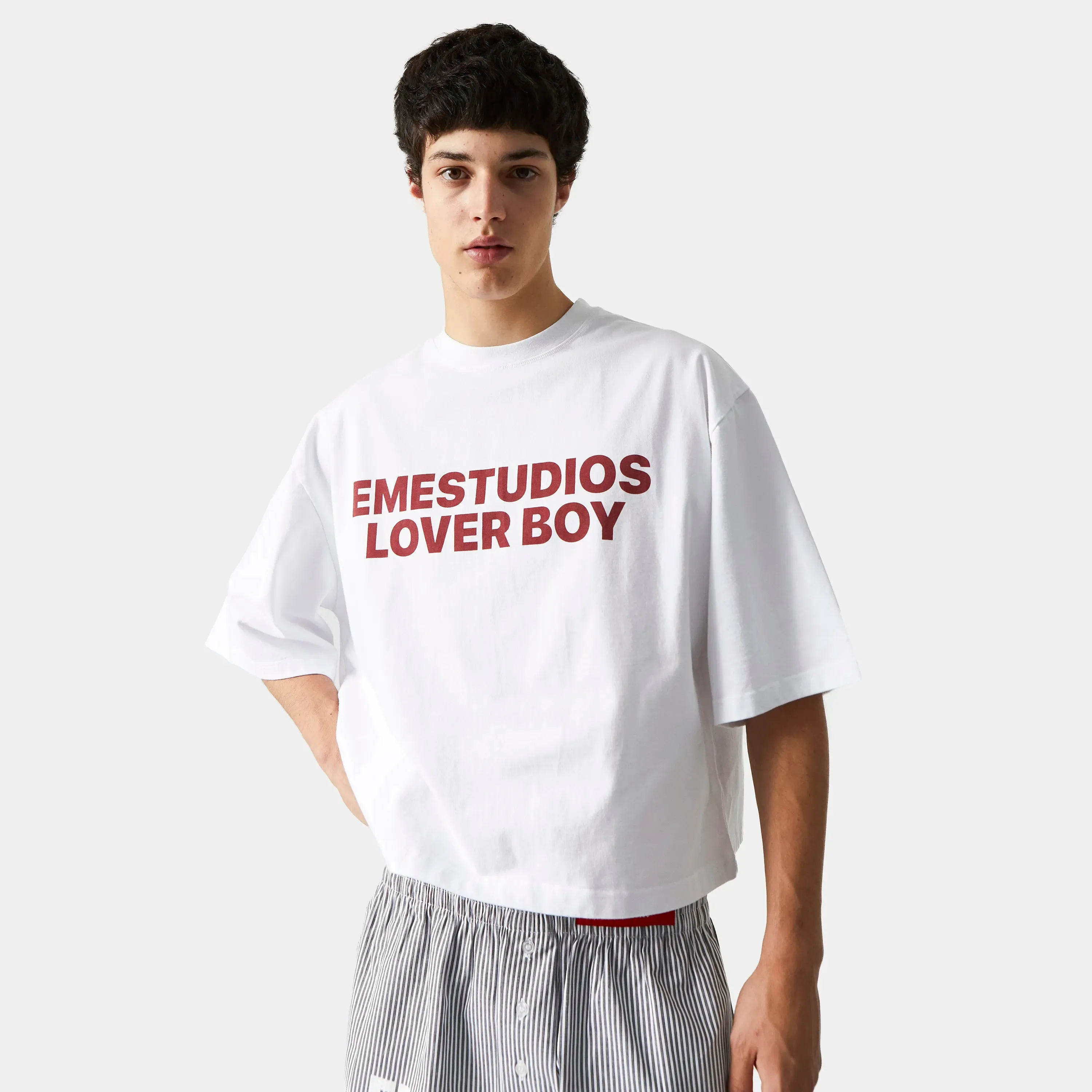Lover Boy Pearl Cropped Boxy Tee