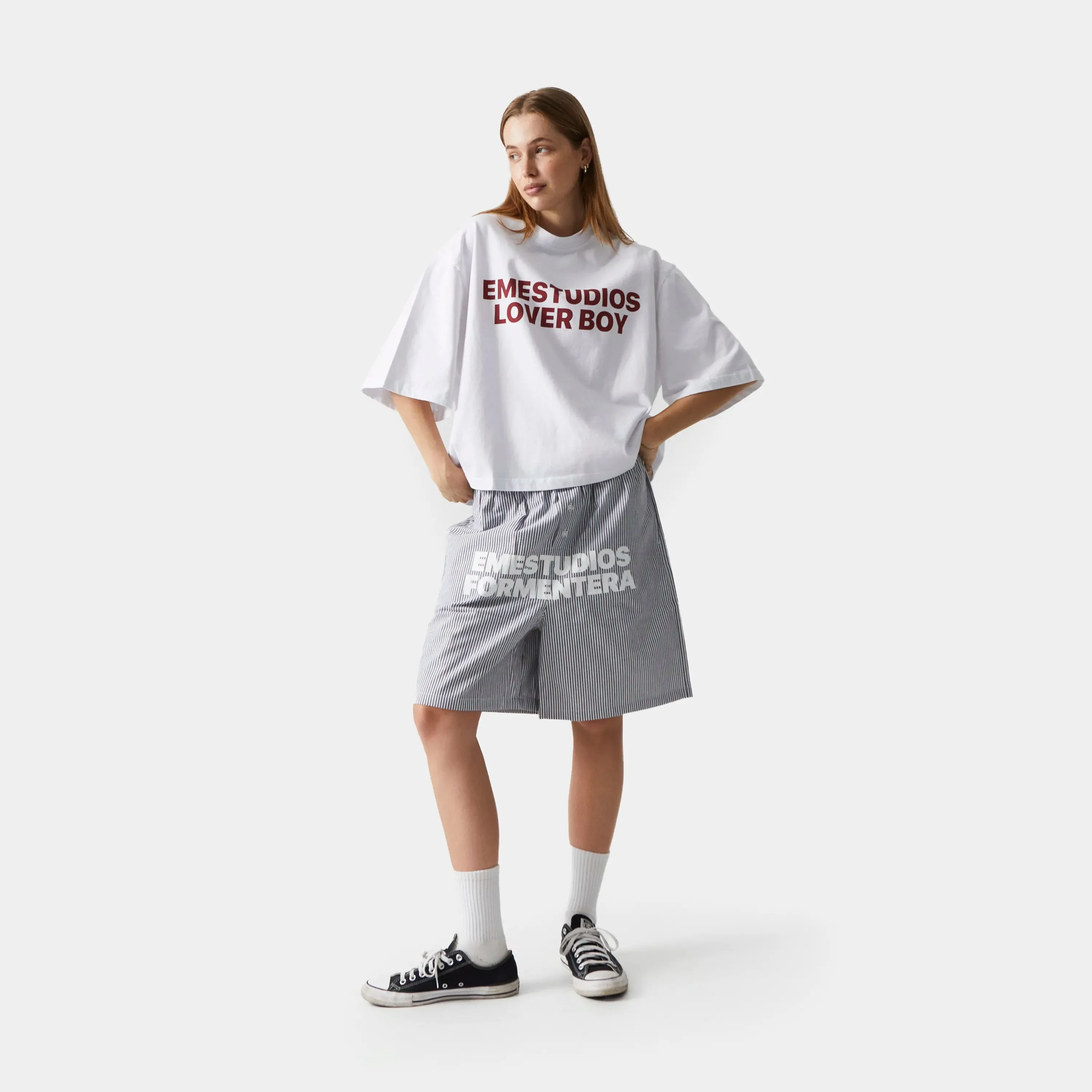 Lover Boy Pearl Cropped Boxy Tee