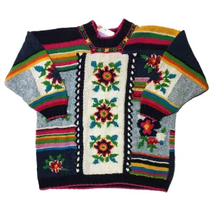 Maggie Floral Cotton Knit Sweater