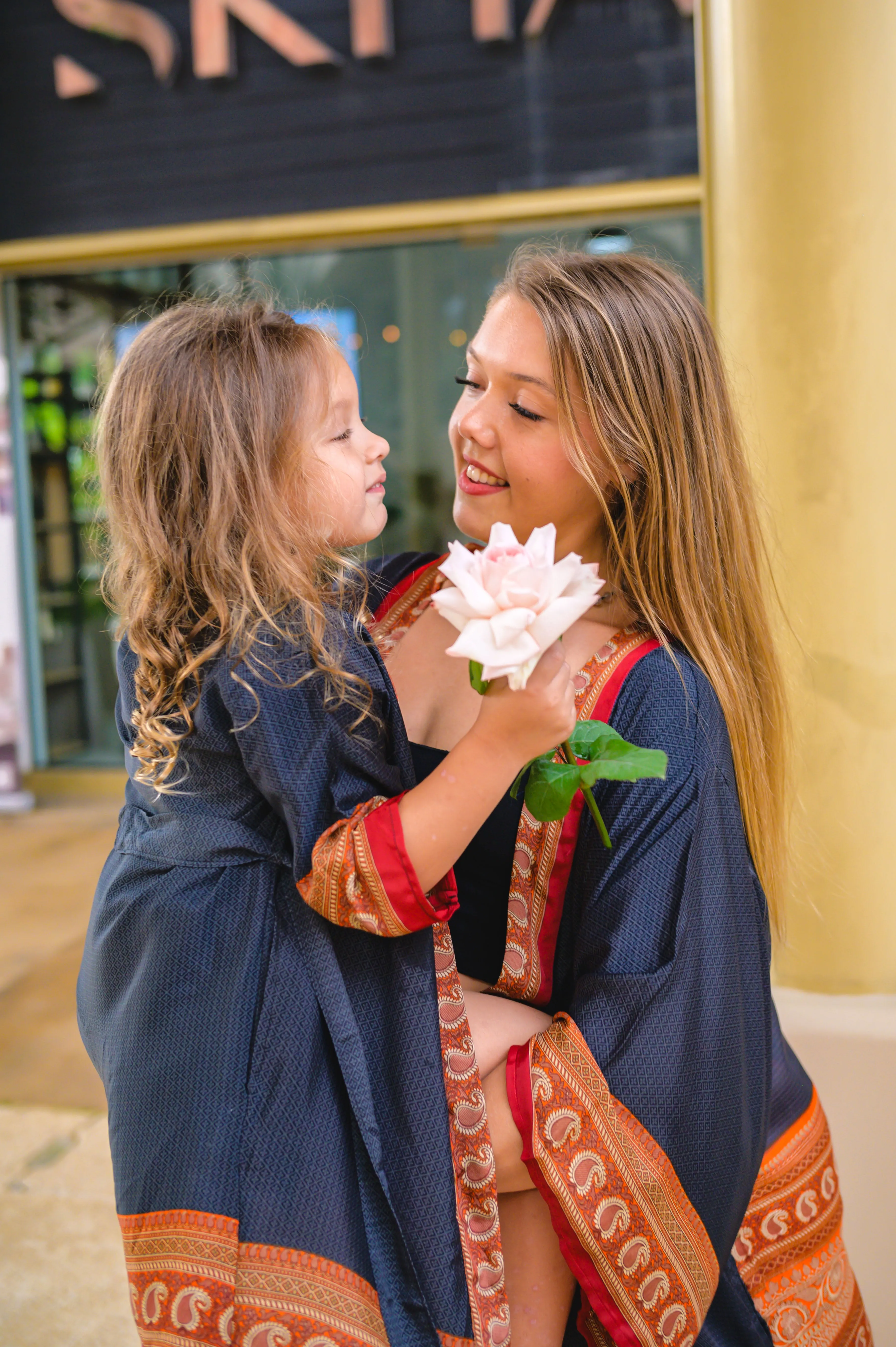 Mamma Mia Kimono Set (Dark Grey)