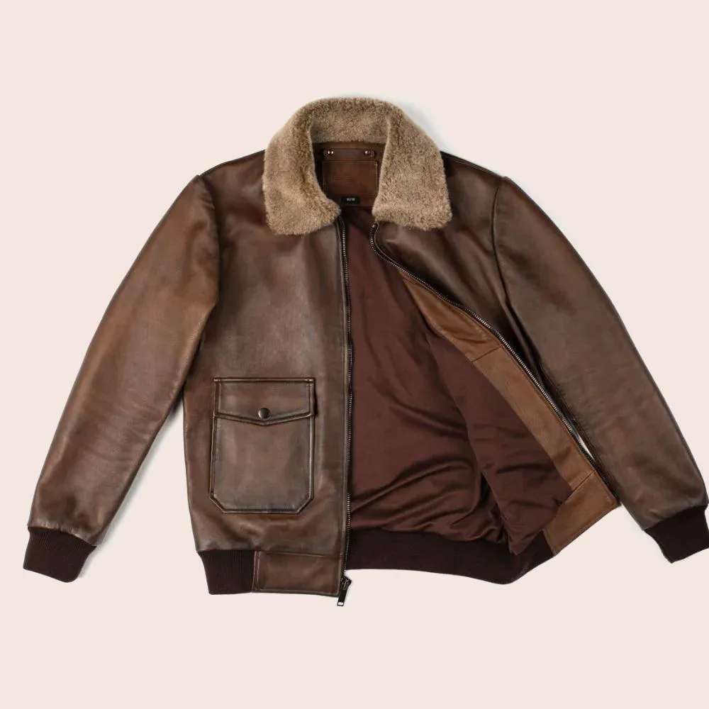 Men's G-1 Flight Leather Bomber Jacket