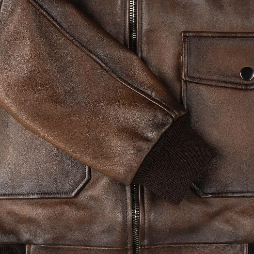 Men's G-1 Flight Leather Bomber Jacket