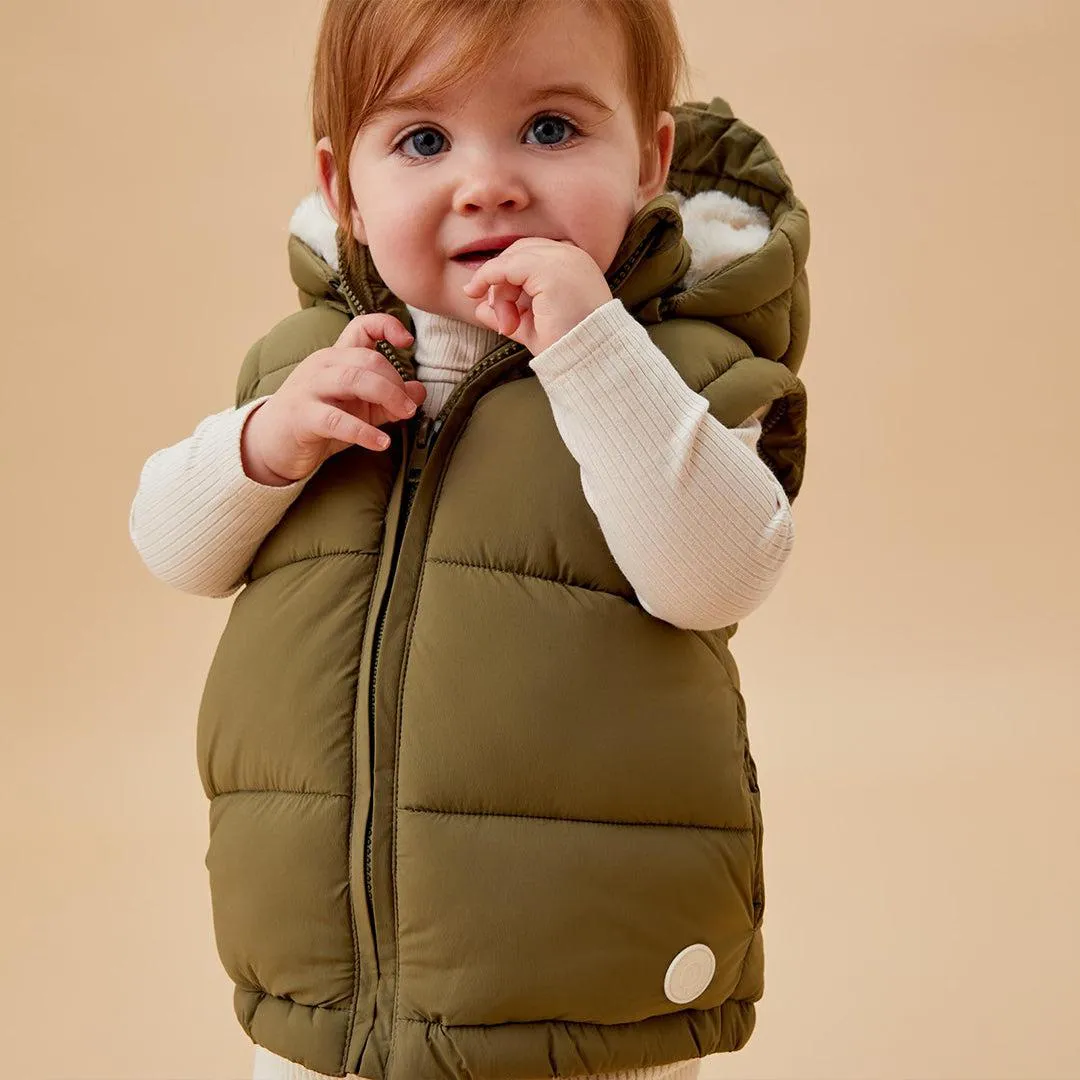 MORI Recycled Waterproof 3-In-1 Padded Coat - Olive
