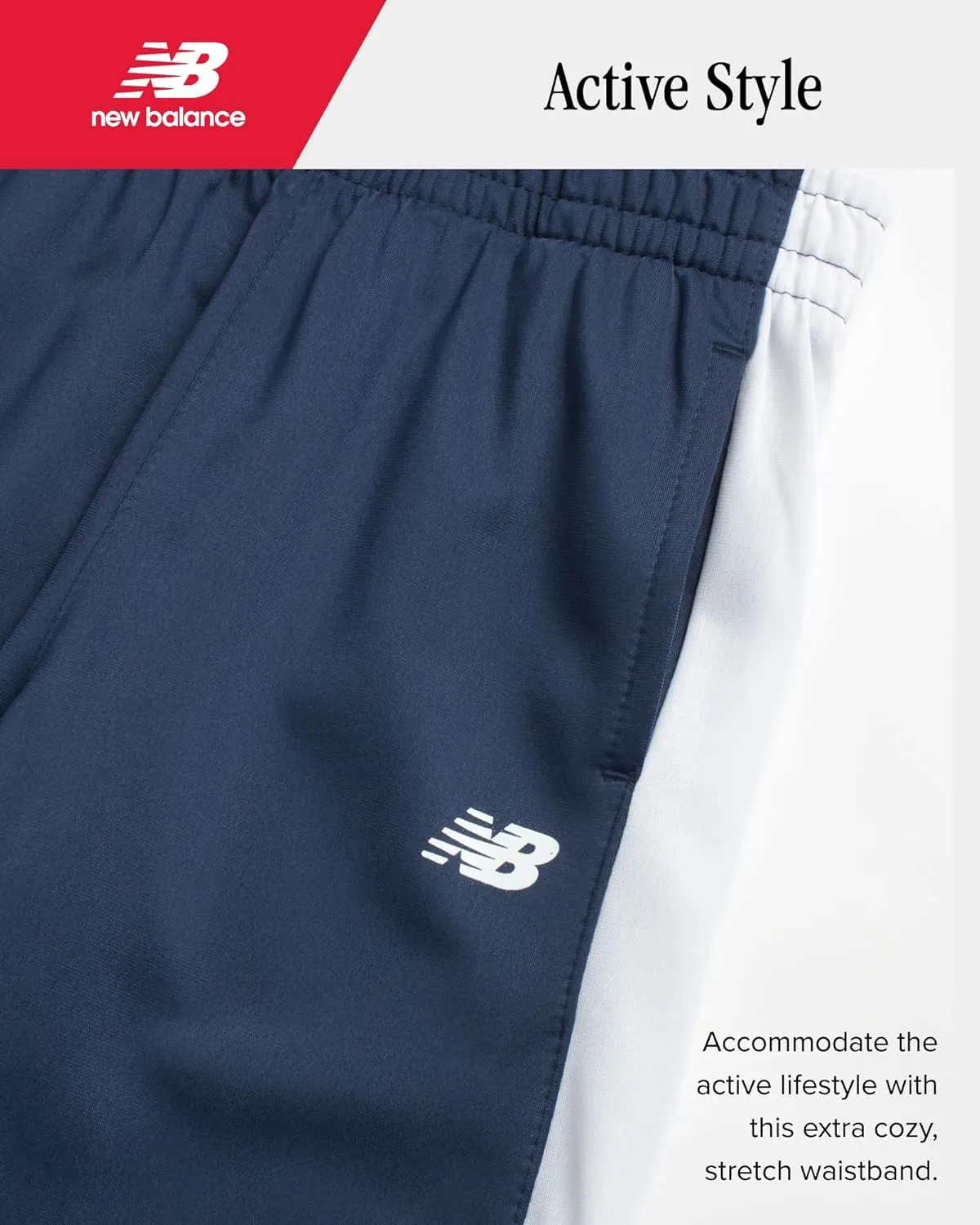 New Balance Boys Sweatpants - 4 Pack Active Tricot Boys Joggers Athletic Pants with Pockets, Kids Activewear Clothes (4-20)