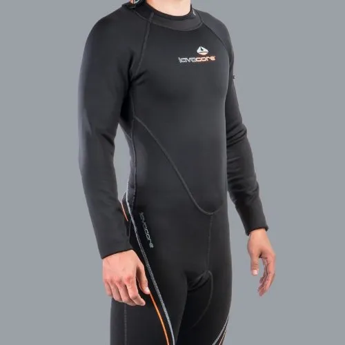 New Men's (Size Medium-Large) LavaCore BackZip Trilaminate Polytherm Full Jumpsuit for Scuba Diving, Surfing, Kayaking, Rafting, Paddling & Many Other Water Sports