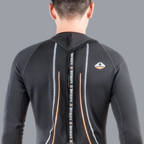 New Men's (Size Medium-Large) LavaCore BackZip Trilaminate Polytherm Full Jumpsuit for Scuba Diving, Surfing, Kayaking, Rafting, Paddling & Many Other Water Sports