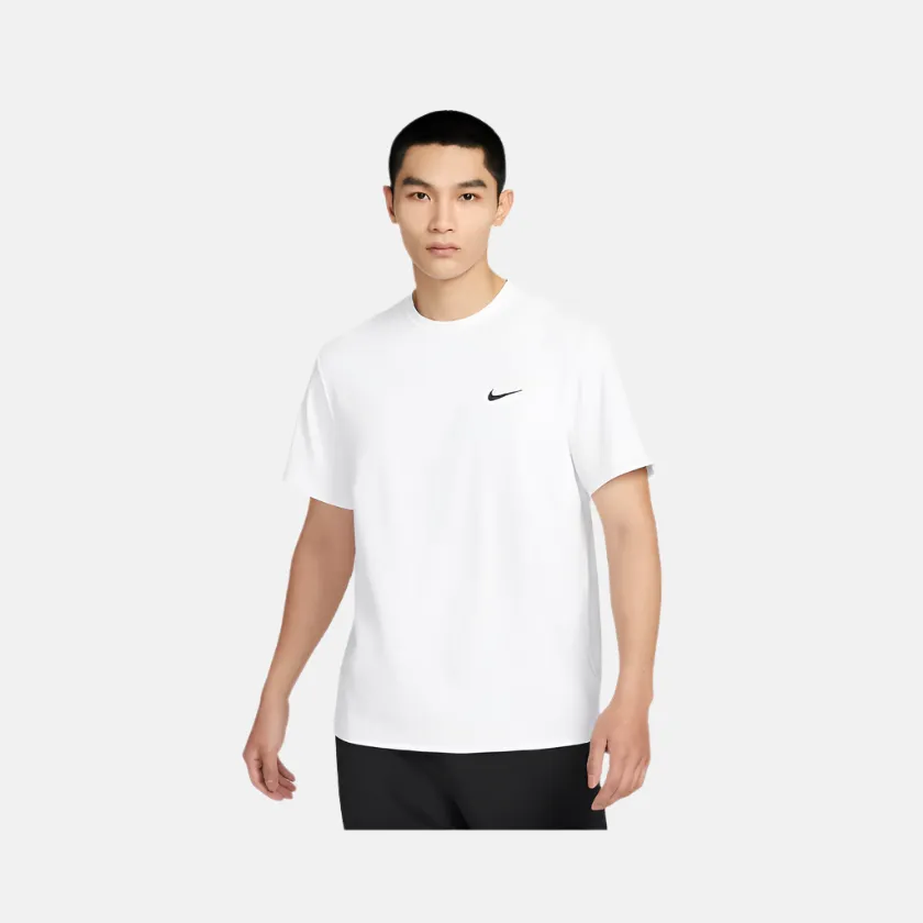 Nike Dri-FIT UV Hyverse Short-Sleeve Fitness Men's Top -White/Black