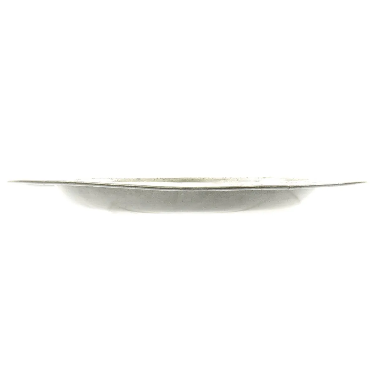 Original British 18th Century Naval Pewter Plate Named to H.M.S. Venerable - dated 1796