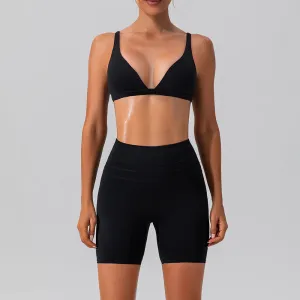 Quick-drying Skinny Yoga Clothes Suit Running Leisure Nude Feel Sports Training Fitness Suit