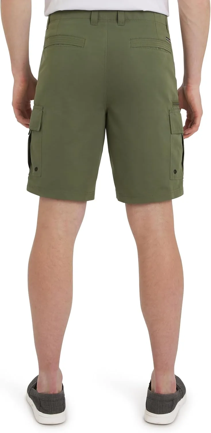 Quiksilver Men's Regular Fit Fixed Waist Water Friendly Active Hybrid Cargo Shorts (32-42