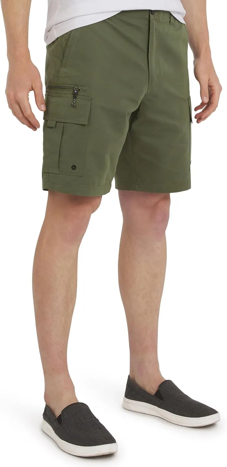 Quiksilver Men's Regular Fit Fixed Waist Water Friendly Active Hybrid Cargo Shorts (32-42