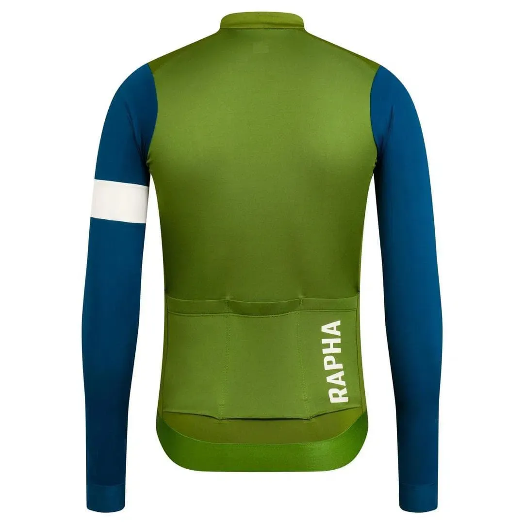 RAPHA Pro Team Training Long Sleeve Jersey - TLB Green/Teal