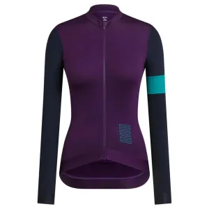RAPHA Pro Team Training Long Sleeve Women Jersey - BCN Purple/Dark Navy