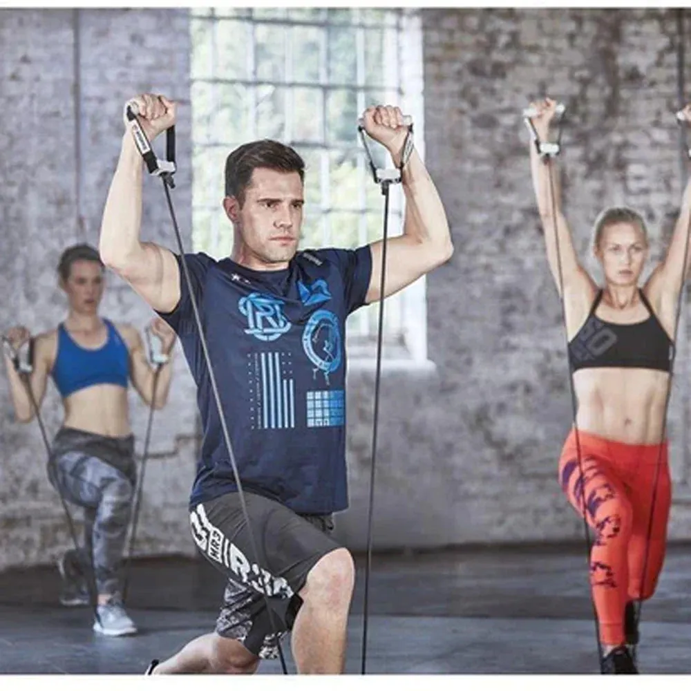 Reebok High-Quality Adjustable Resistance Tubes [EX]