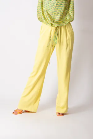 SIERA YELLOW VISCOSE PANTS