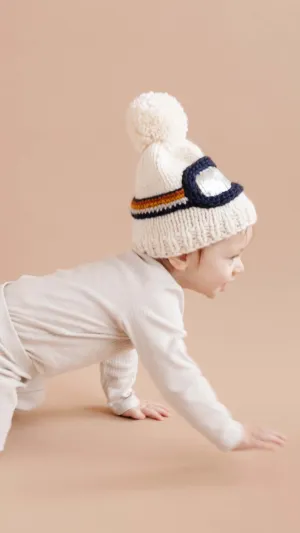 Ski Goggles Hat Winter Snow Beanie by Blueberry Hill