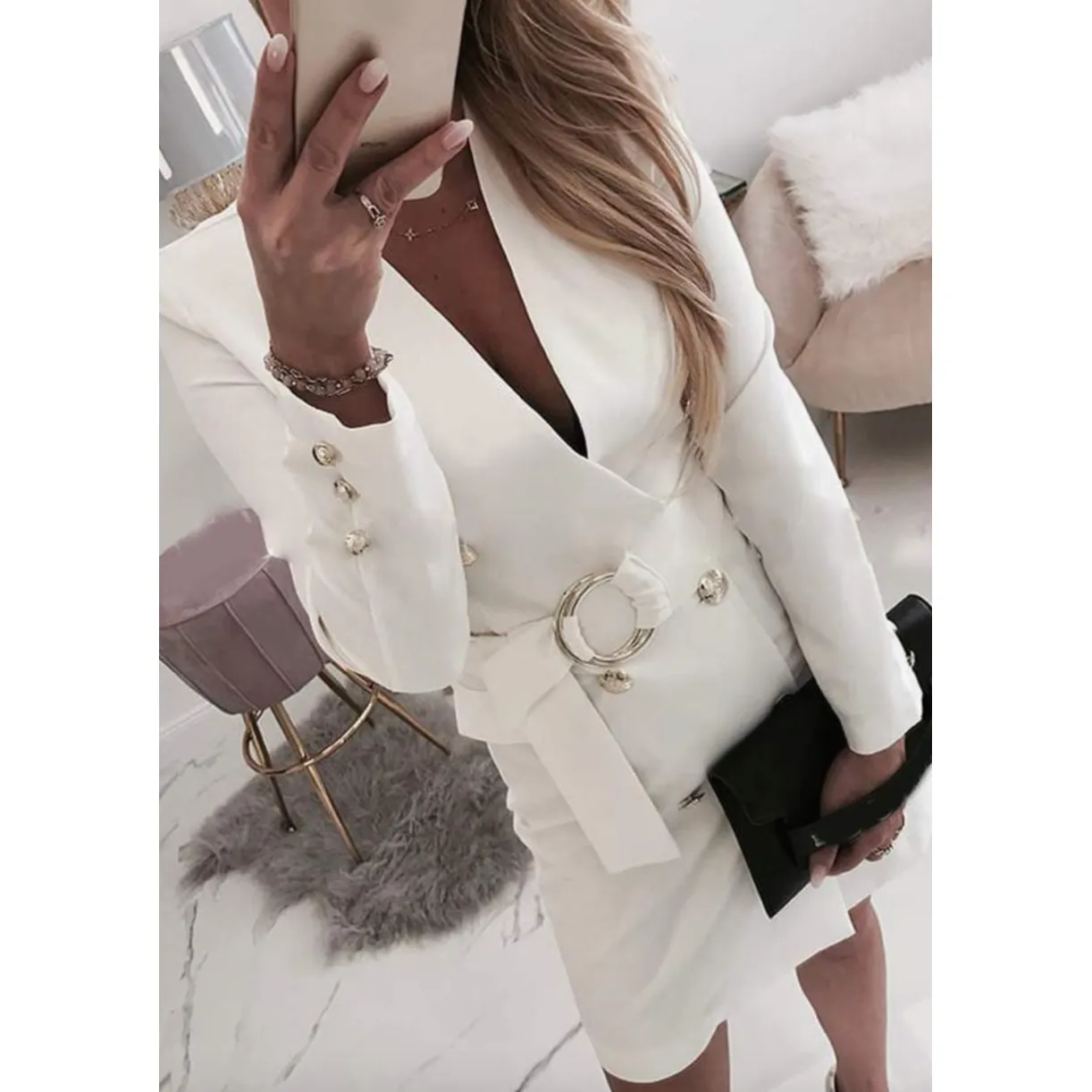 Strictly Business Retro Mini Dress
