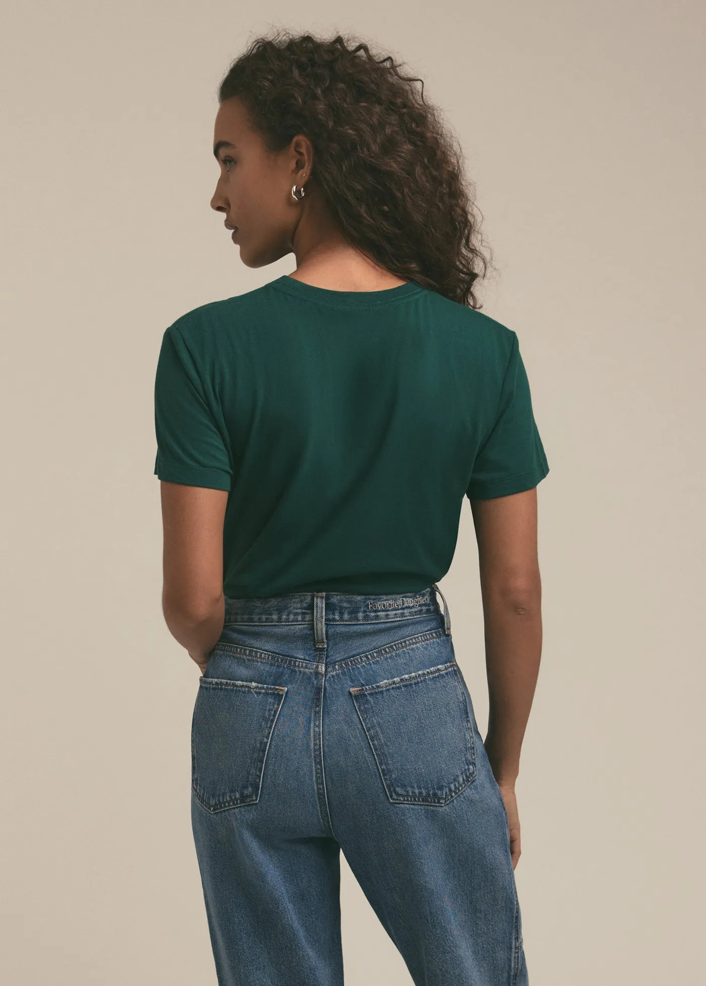 THE CROPPED COLLEGIATE TEE