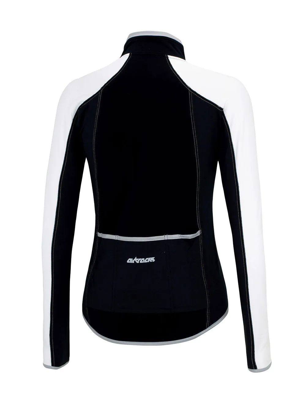 Thermo Fahrradtrikot Langarm Pro Line Schwarz-Weiß Setprodukt