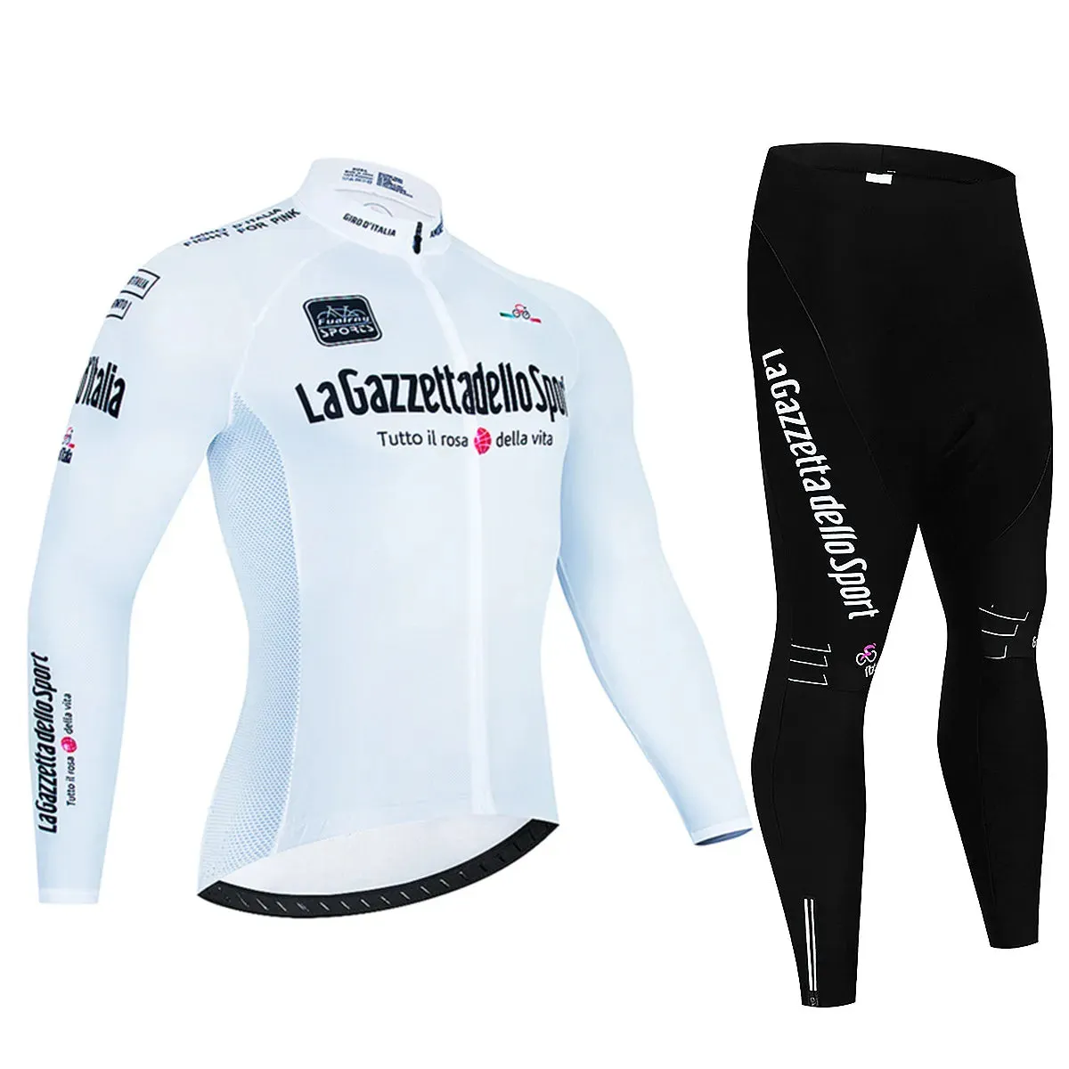 Tour De Giro D'ITAL Autumn Cycling Jersey Set Long Sleeve Bicycle Sportwear Suit Road Bike Clothing Mtb Ropa Ciclismo Uniform