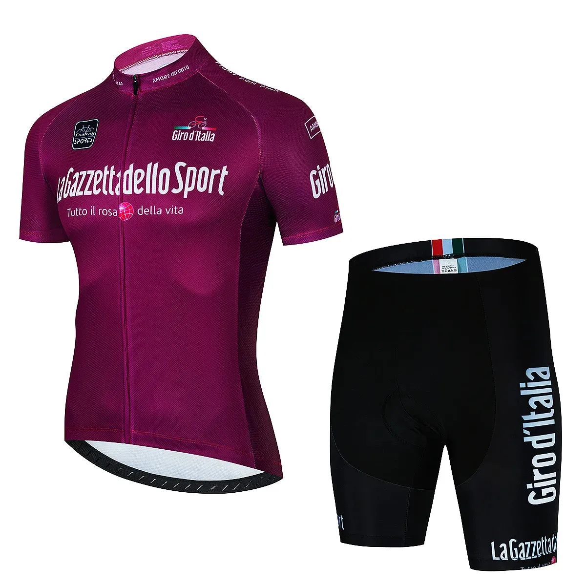 Tour Of Italy Bicycle Clothes Cycling Jersey Set Summer Road Bike Short Sleeve Cycling Clothing Men Mtb Jersey Set Sport Wear