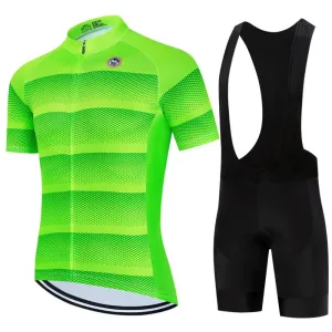 Vendull Pro Cycling Jersey Set Men Cycling Set Outdoor Sport Bike Clothes Breathable Anti-UV MTB Bicycle Clothing Wear Suit Kit