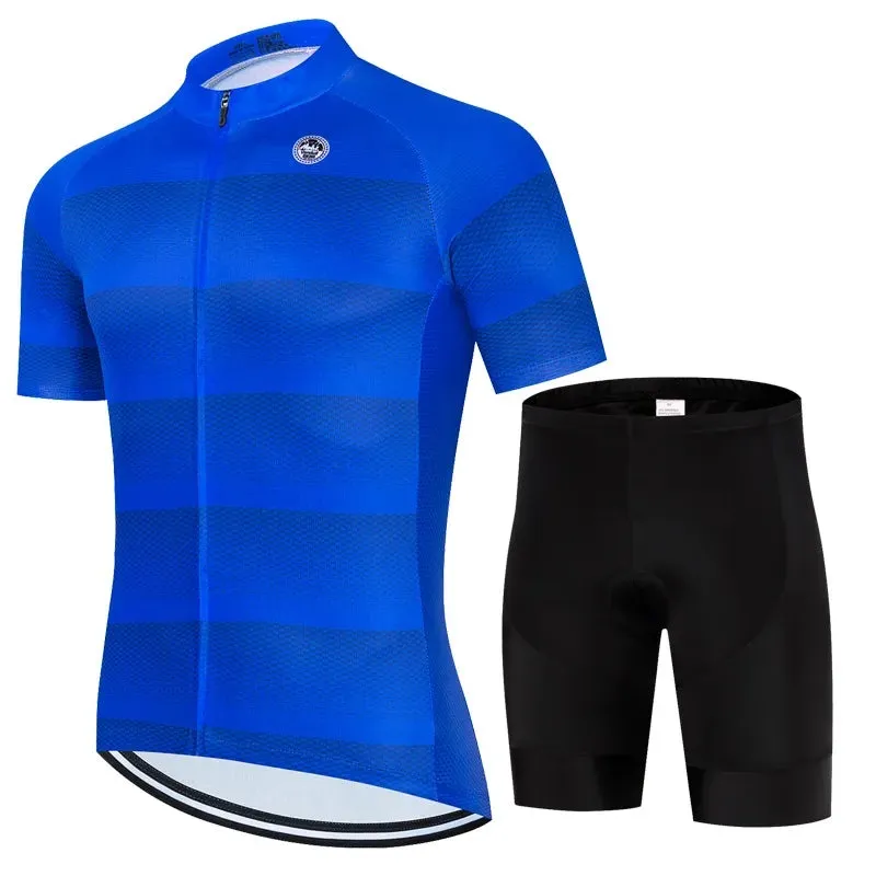 Vendull Pro Cycling Jersey Set Men Cycling Set Outdoor Sport Bike Clothes Breathable Anti-UV MTB Bicycle Clothing Wear Suit Kit