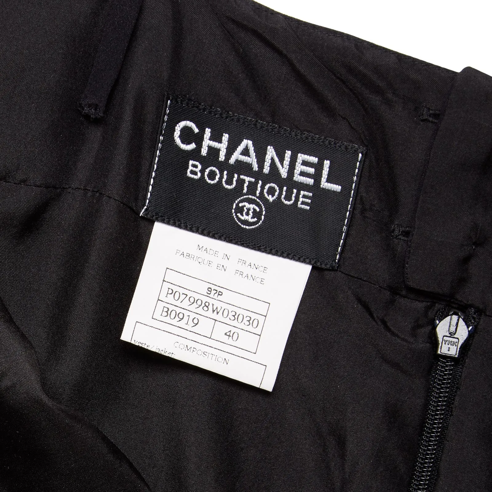 Vintage Chanel 1997 Runway Alpha Logo Coco Print Slip Dress and Jacket Set