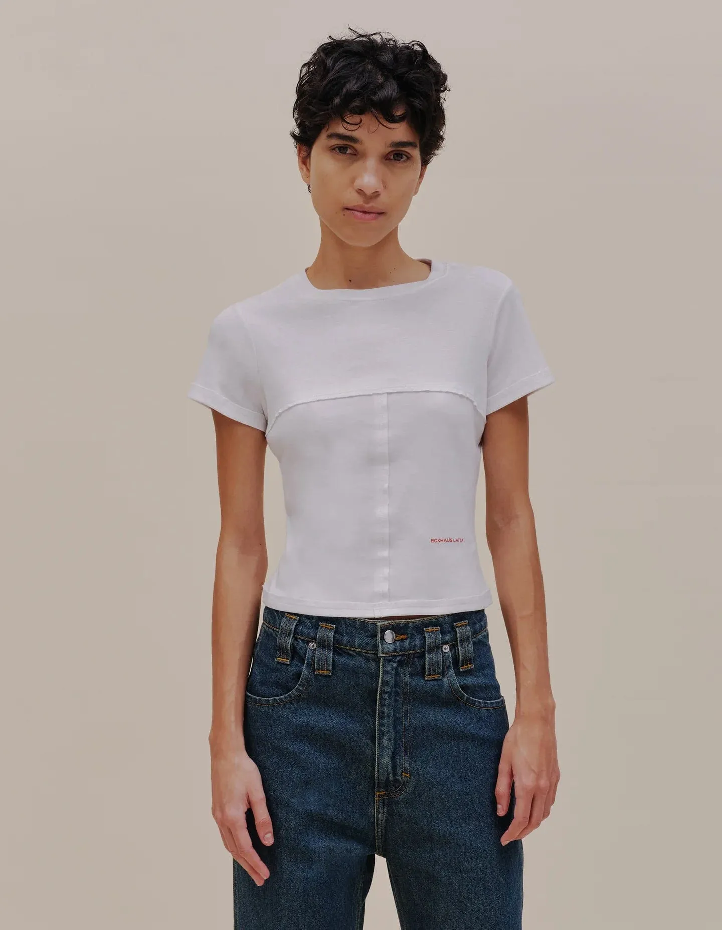 White Lapped Baby Tee