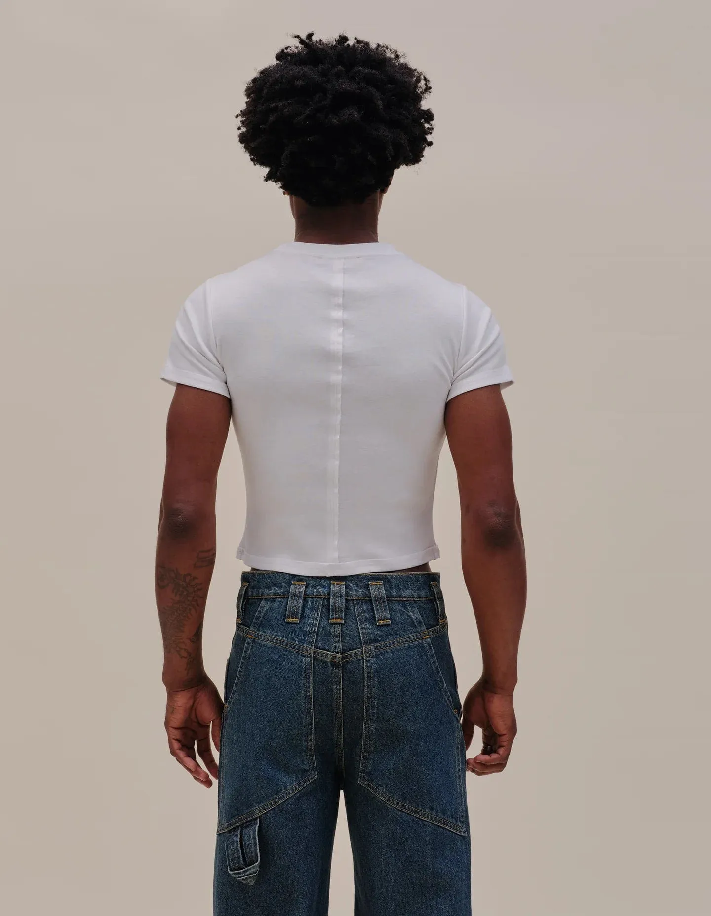 White Lapped Baby Tee