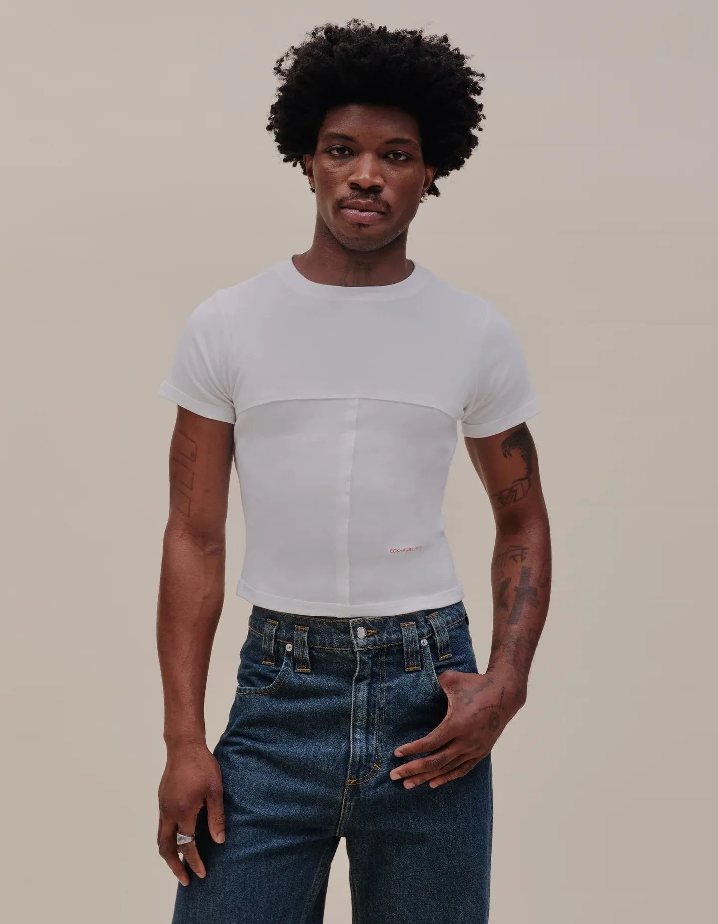 White Lapped Baby Tee