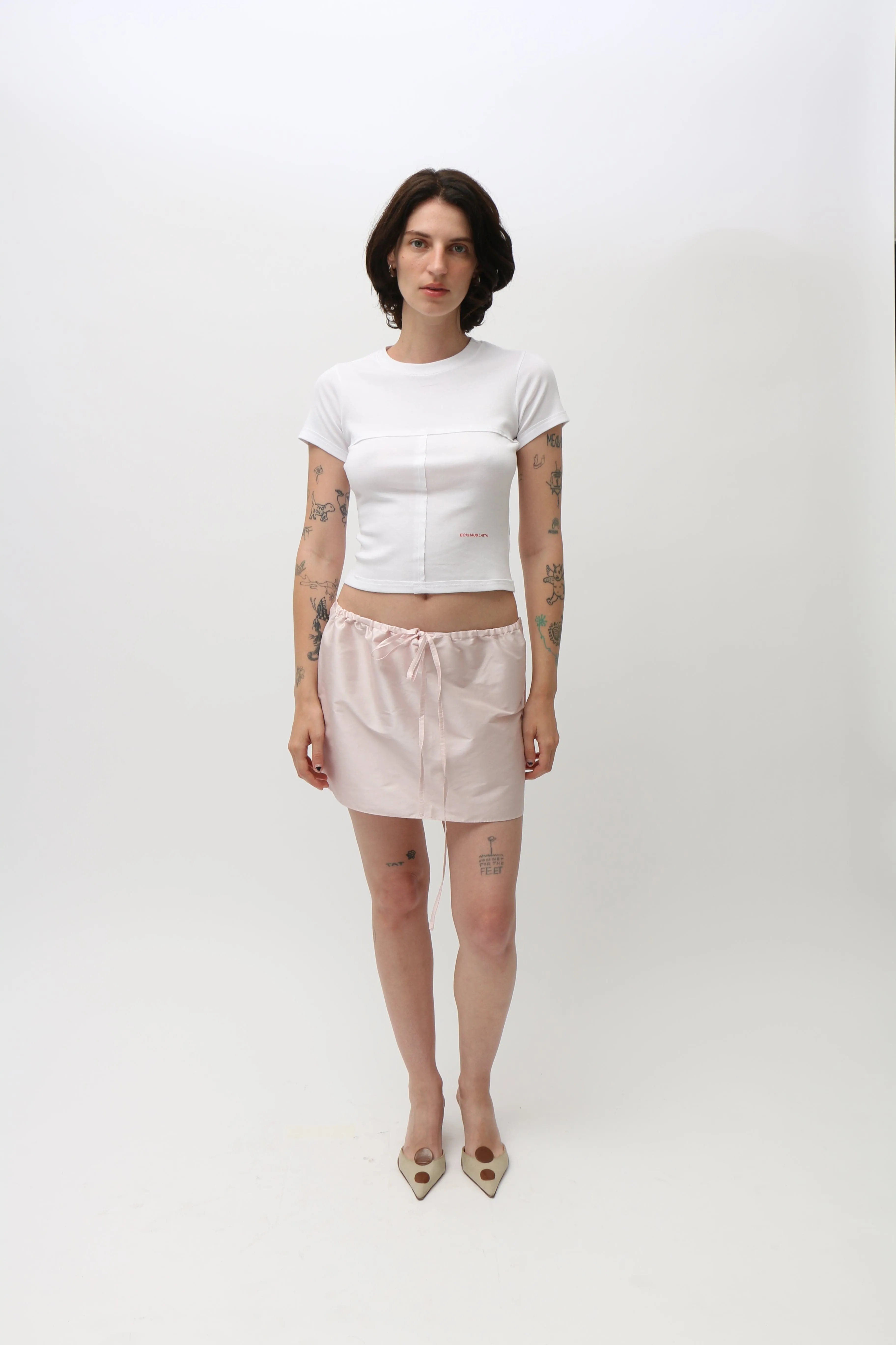 White Lapped Baby Tee