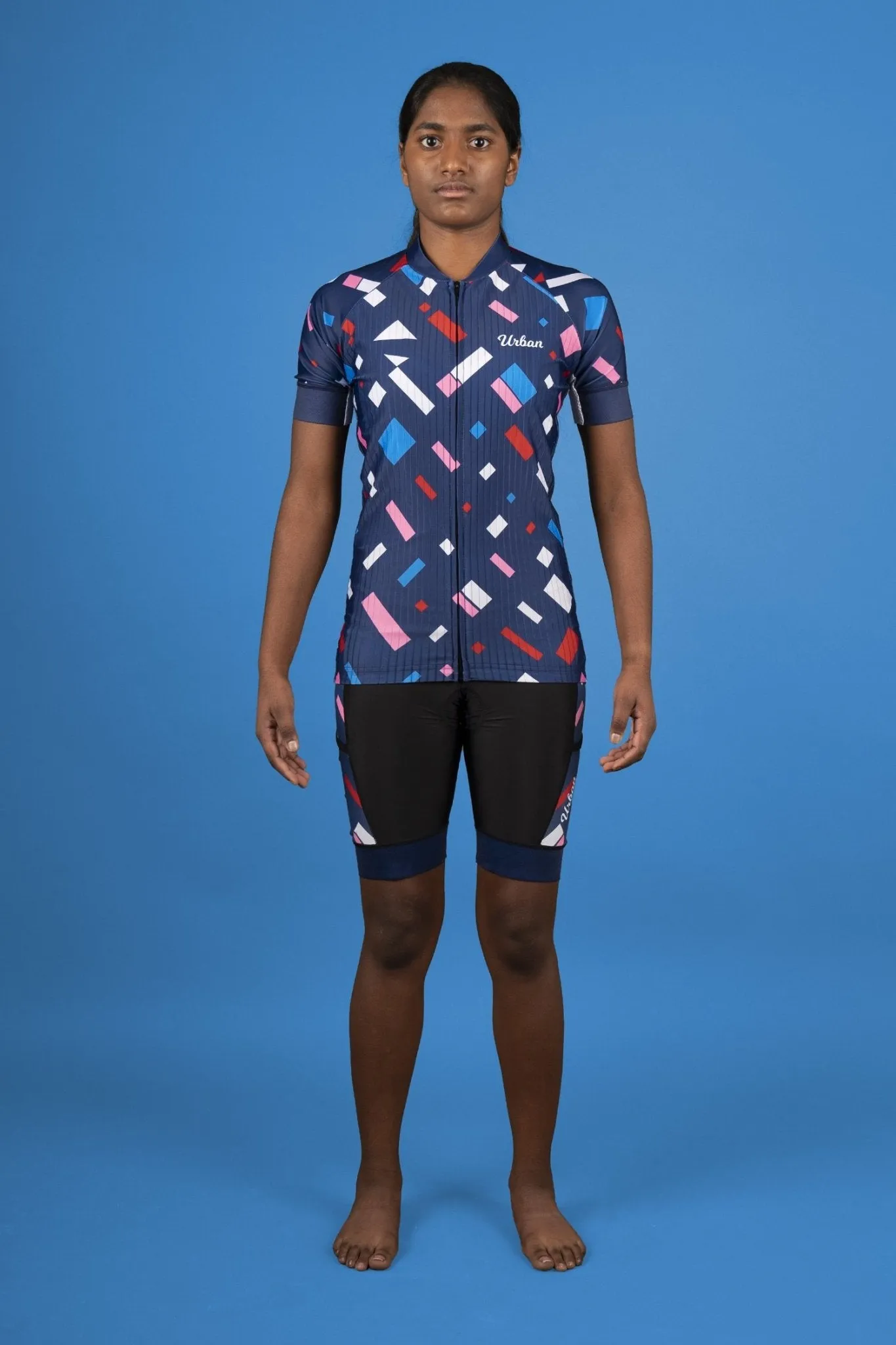 Women's Confetti Short Sleeve Jerseys / Bib Shorts