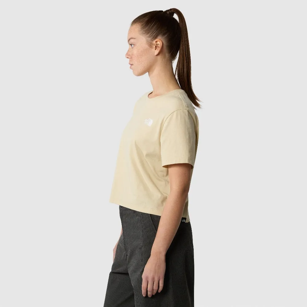 WOMEN'S CROPPED SIMPLE DOME T-SHIRT