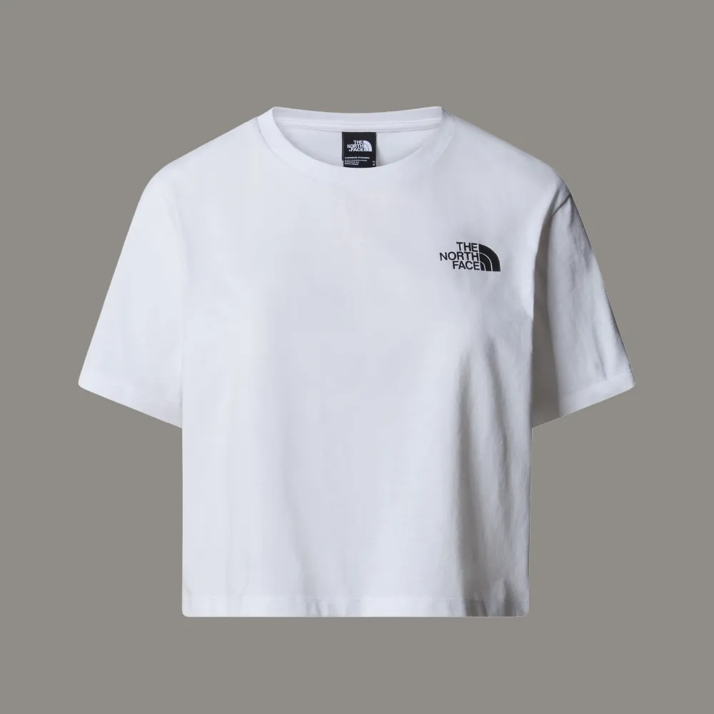 WOMEN'S CROPPED SIMPLE DOME T-SHIRT