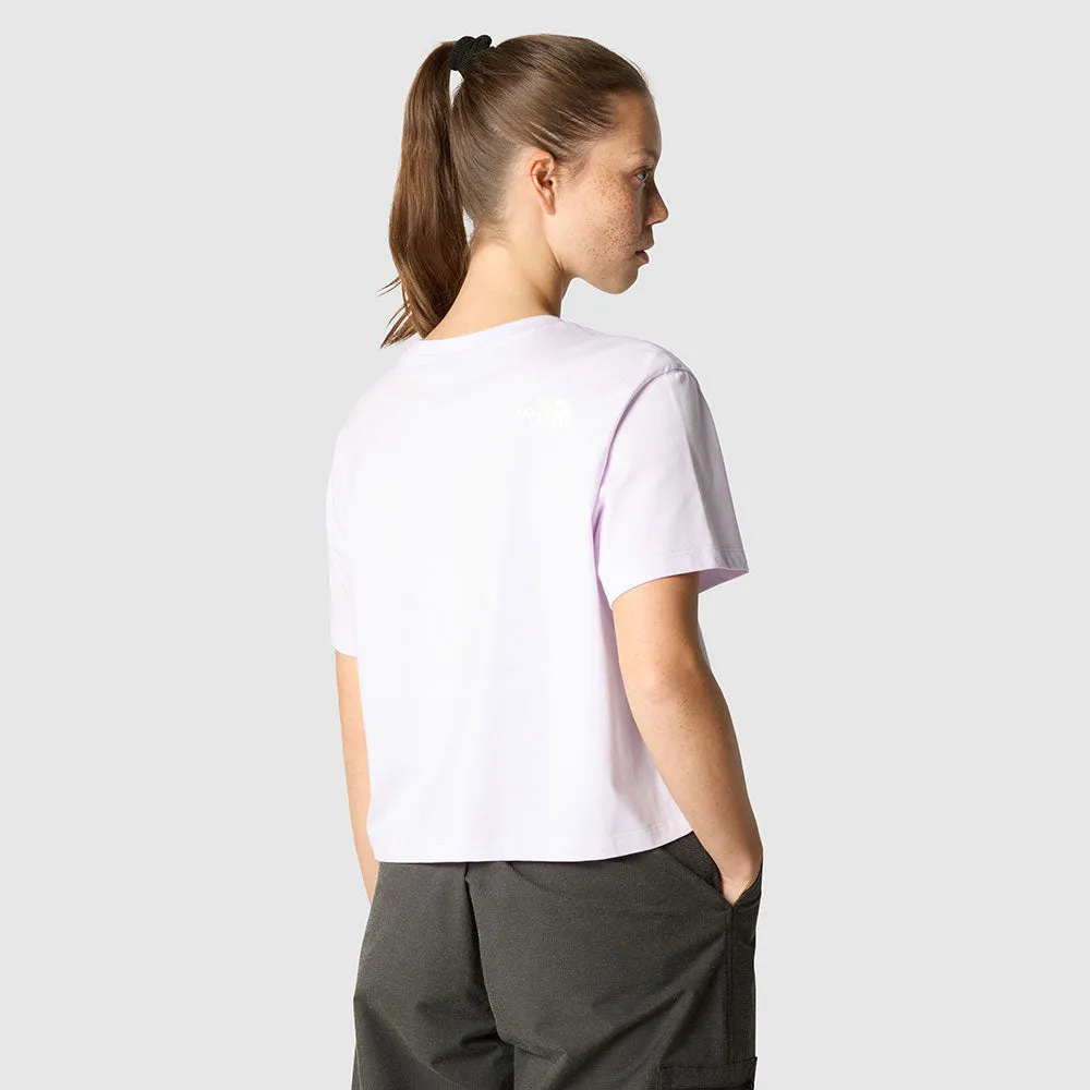 WOMEN'S CROPPED SIMPLE DOME T-SHIRT
