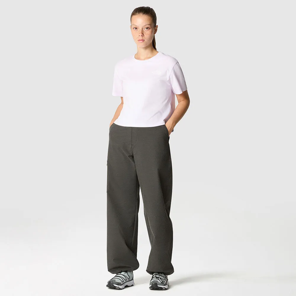 WOMEN'S CROPPED SIMPLE DOME T-SHIRT