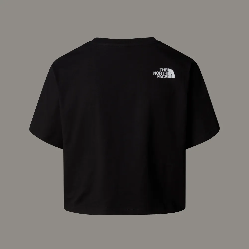 WOMEN'S CROPPED SIMPLE DOME T-SHIRT