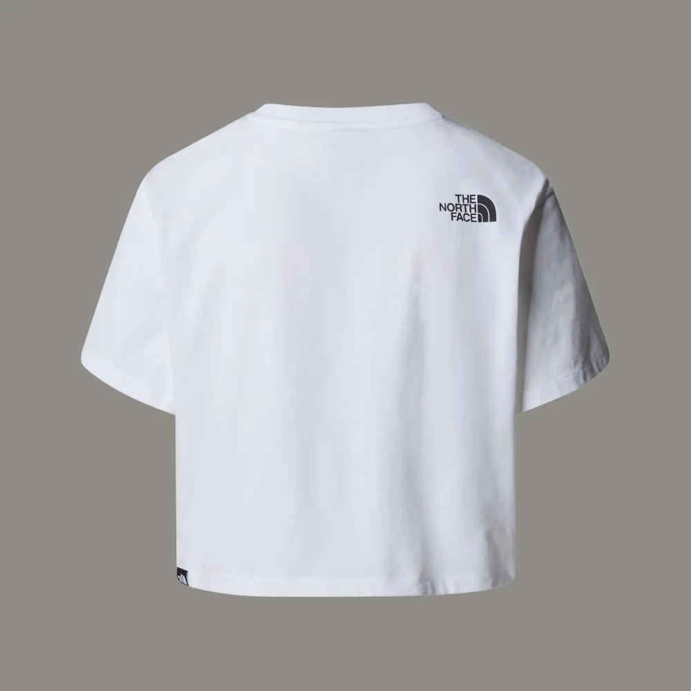 WOMEN'S CROPPED SIMPLE DOME T-SHIRT