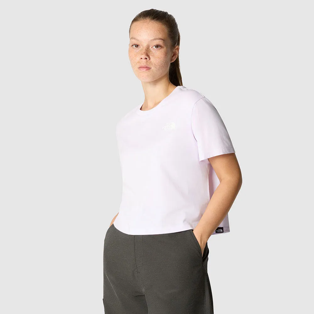 WOMEN'S CROPPED SIMPLE DOME T-SHIRT